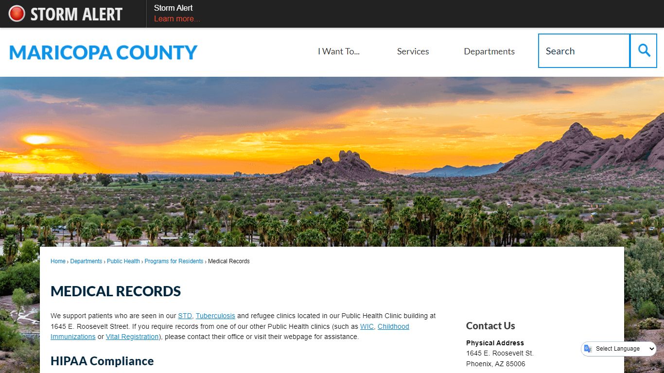 Medical Records | Maricopa County, AZ